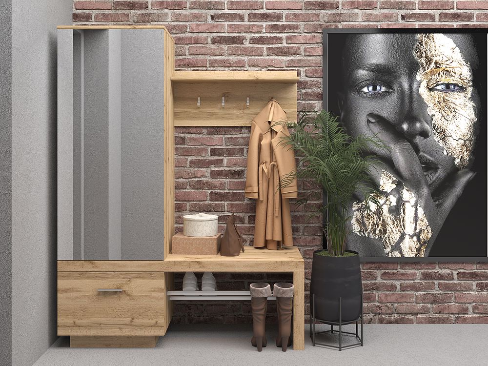 Шкаф Oakland 139x50x182 см, дуб натюрель, купить в Екатеринбурге ...
